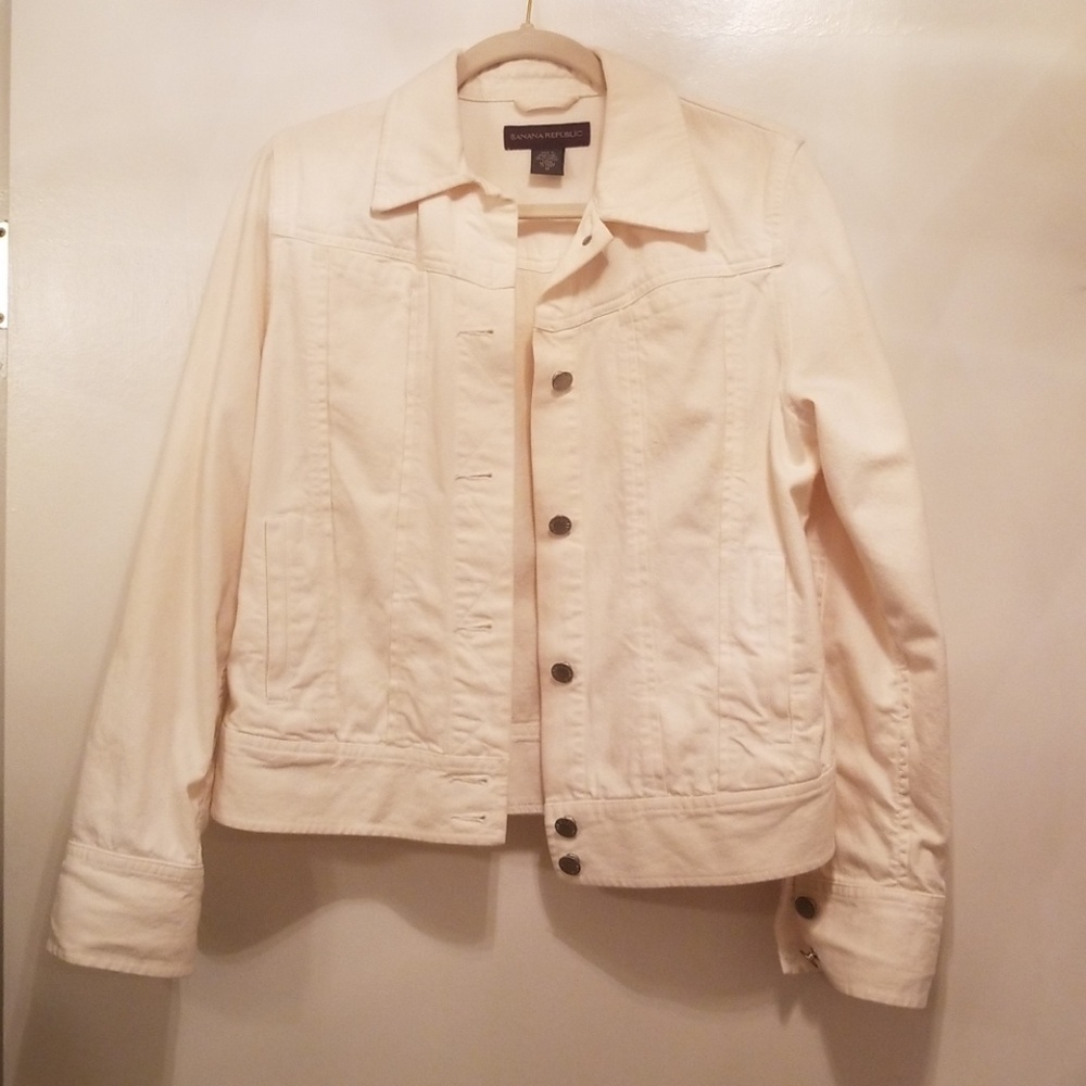 Banana Republic White Denim jacket